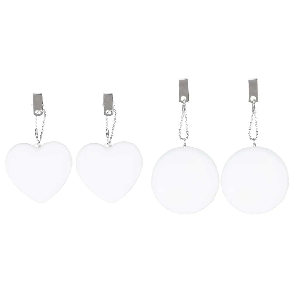 6-1PCS Purse Heart LED Light Automatic Motion Activated Handbag Lamp for Women Bah Purse Charm Purse Heart Keychain Light