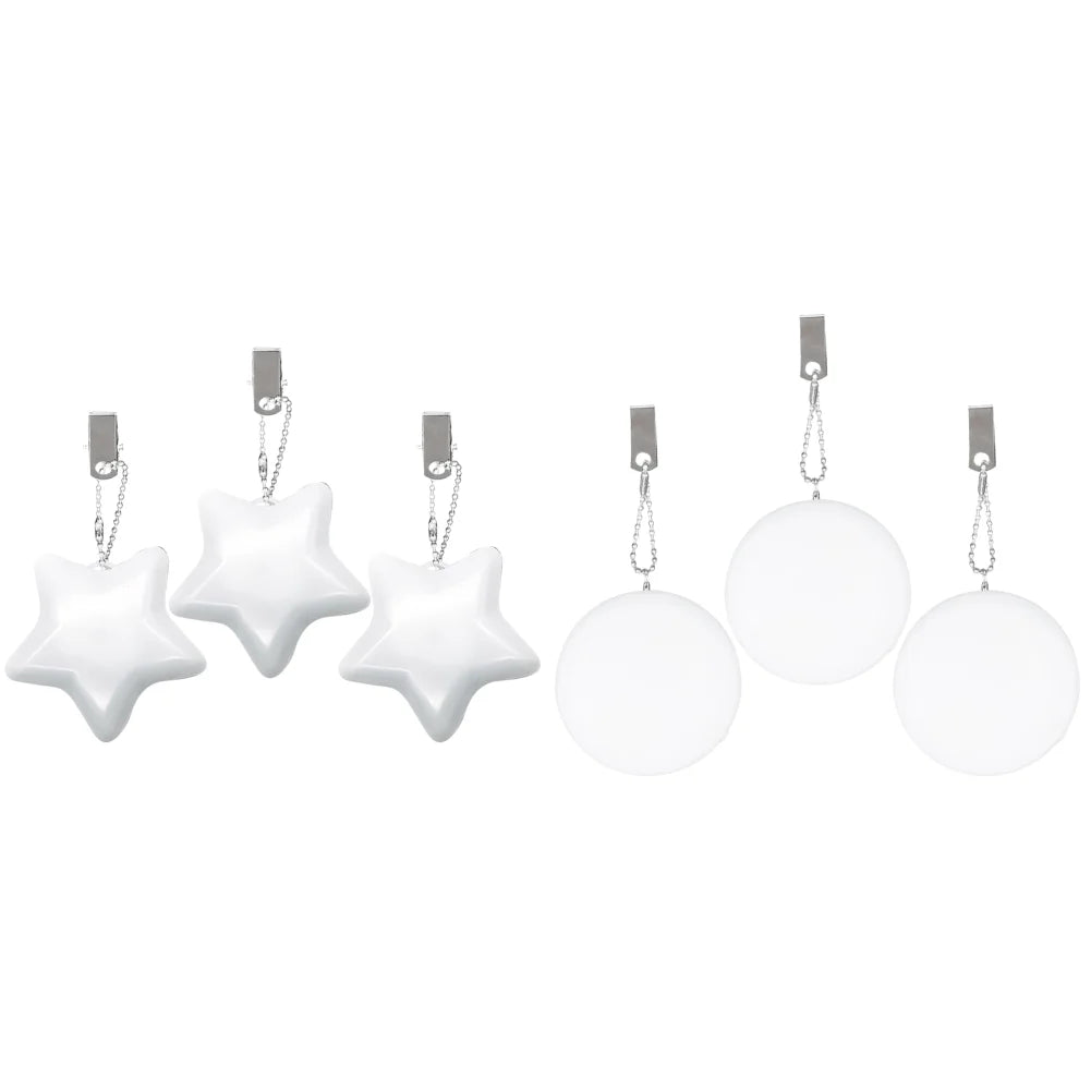 6-1PCS Purse Heart LED Light Automatic Motion Activated Handbag Lamp for Women Bah Purse Charm Purse Heart Keychain Light