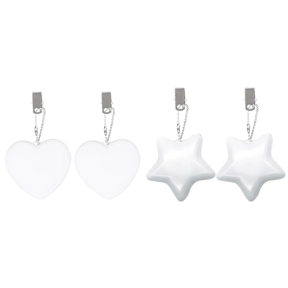 6-1PCS Purse Heart LED Light Automatic Motion Activated Handbag Lamp for Women Bah Purse Charm Purse Heart Keychain Light