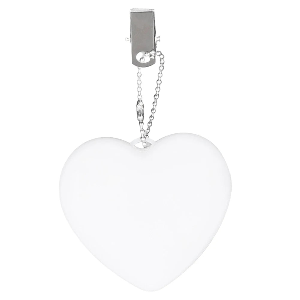 6-1PCS Purse Heart LED Light Automatic Motion Activated Handbag Lamp for Women Bah Purse Charm Purse Heart Keychain Light