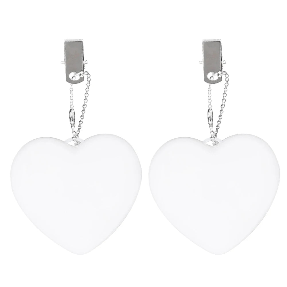 6-1PCS Purse Heart LED Light Automatic Motion Activated Handbag Lamp for Women Bah Purse Charm Purse Heart Keychain Light