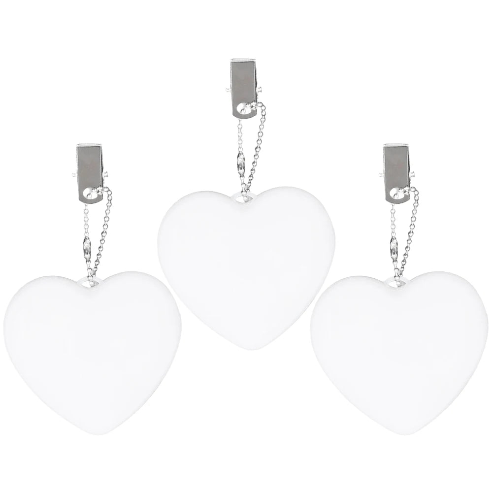 6-1PCS Purse Heart LED Light Automatic Motion Activated Handbag Lamp for Women Bah Purse Charm Purse Heart Keychain Light